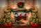 Kate Sapin de Noël Cheminée Chaussettes Toile de fond pour la photographie - Kate Backdrop FR
