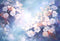 Kate Beaux-Arts Bleu Fleurs épanouies Toile de fond conçue par GQ - Kate Backdrop FR