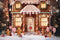 Kate Maison de pain d'épice Brun Nuit Toile de fond Conçu par Chain Photographie - Kate Backdrop FR