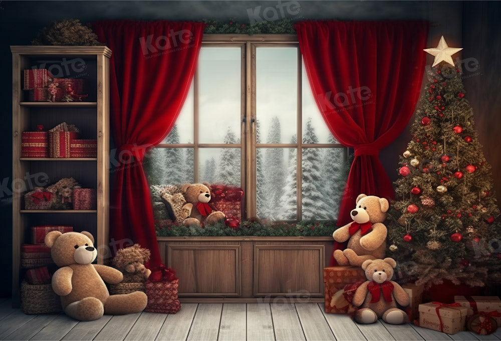 Kate Sapin de Noël Cadeaux Hiver Intérieur Toile de fond Conçu par Chain Photographie - Kate Backdrop FR