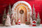 Kate Sapin de Noël Rouge Mur Toile de fond Conçu par Chain Photographie - Kate Backdrop FR