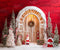 Kate Sapin de Noël Rouge Mur Toile de fond Conçu par Chain Photographie - Kate Backdrop FR