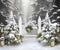 Kate Sapin de Noël Neige Hiver Toile de fond Conçu par Chain Photographie - Kate Backdrop FR