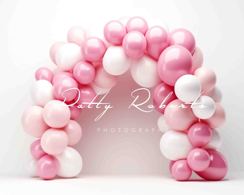 Kate Rose Blanc Arche de Ballons Toile de fond Conçu par Patty Robert