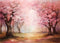 Kate Arbres Roses Printemps Toile de fond Conçu par Patty Robert - Kate Backdrop FR