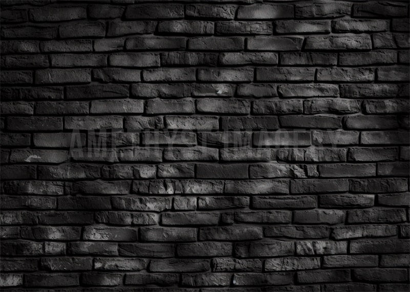 Kate Noir Mur de briques Toile de fond conçu par Angela Marie Photographie