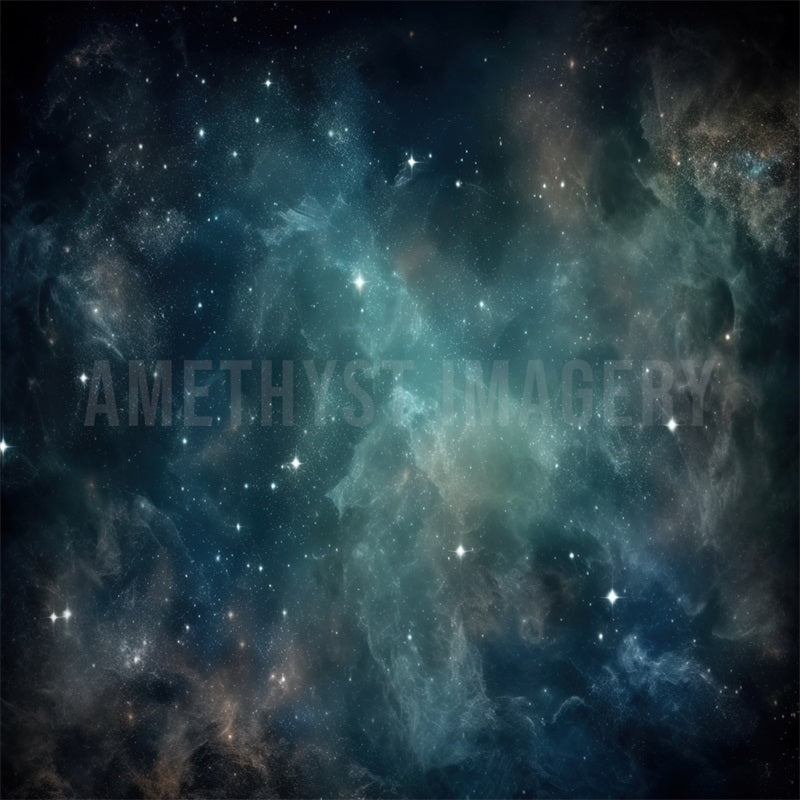 Kate Bleu Galaxie Univers Toile de fond conçu par Angela Marie Photographie