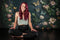 Kate Gris foncé Floral Papillons Toile de fond conçu par Angela Marie Photographie - Kate Backdrop FR