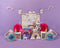 Kate Licorne Violet Arc-en-ciel Toile de fond conçue par Michele Ernst Photographie - Kate Backdrop FR