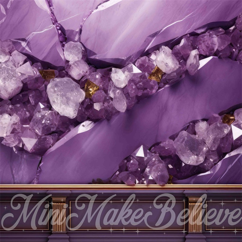 Kate Mur Améthyste Violet Toile de fond conçue par Mini MakeBelieve - Kate Backdrop FR