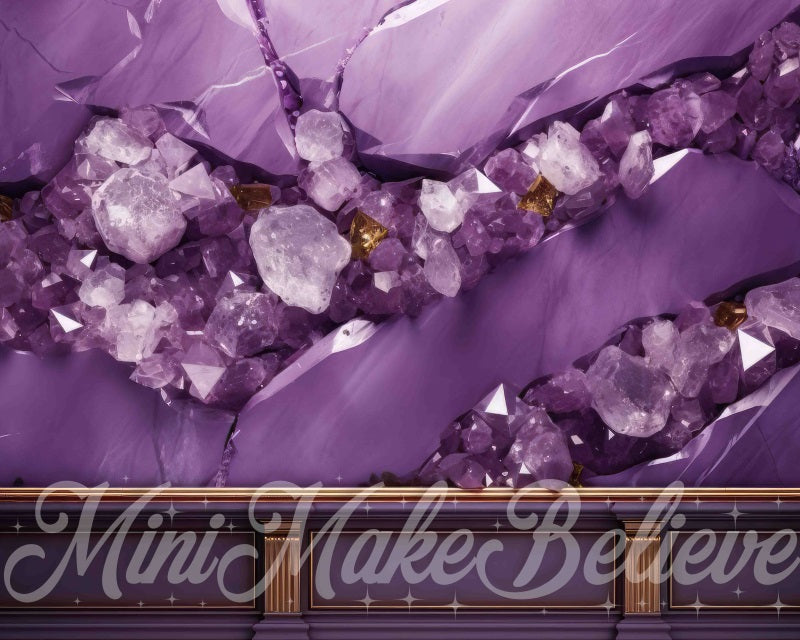 Kate Mur Améthyste Violet Toile de fond conçue par Mini MakeBelieve - Kate Backdrop FR