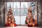 Kate Sapin de Noël Hiver Fenêtre Lumière Toile de fond Conçu par Chain Photographie - Kate Backdrop FR