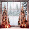 Kate Sapin de Noël Hiver Fenêtre Lumière Toile de fond Conçu par Chain Photographie - Kate Backdrop FR