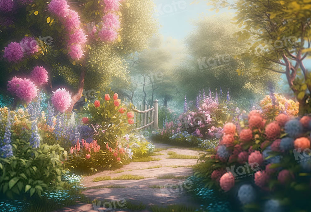 Kate Printemps Jardin Fleurs Toile de fond Conçu par Chain Photographie - Kate Backdrop FR