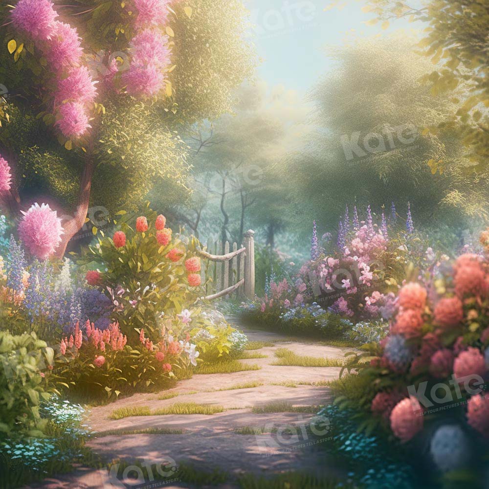 Kate Printemps Jardin Fleurs Toile de fond Conçu par Chain Photographie - Kate Backdrop FR