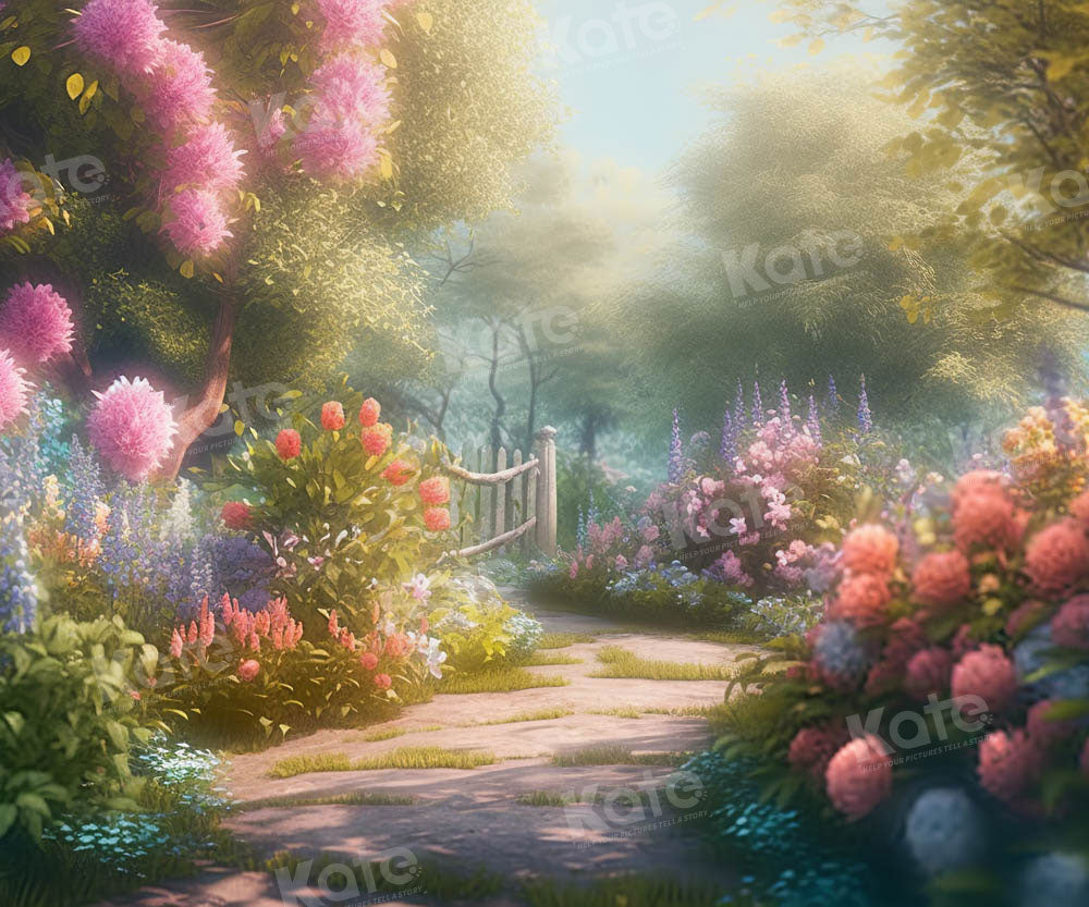 Kate Printemps Jardin Fleurs Toile de fond Conçu par Chain Photographie - Kate Backdrop FR