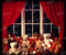 Kate Noël Fenêtre Ours en peluche Nuit Toile de fond pour la photographie - Kate Backdrop FR