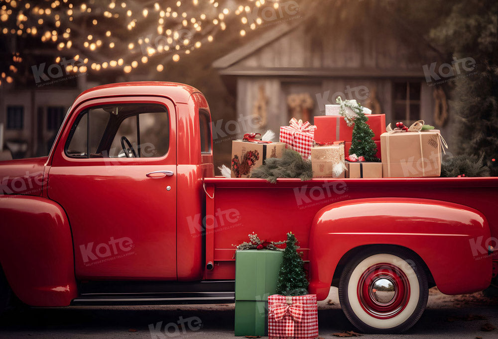 Kate Noël Voiture rouge Cadeaux Toile de fond pour la photographie - Kate Backdrop FR