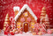 Kate Rouge Maison de pain d'épice Bonbons Toile de fond pour la photographie - Kate Backdrop FR