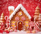 Kate Rouge Maison de pain d'épice Bonbons Toile de fond pour la photographie - Kate Backdrop FR