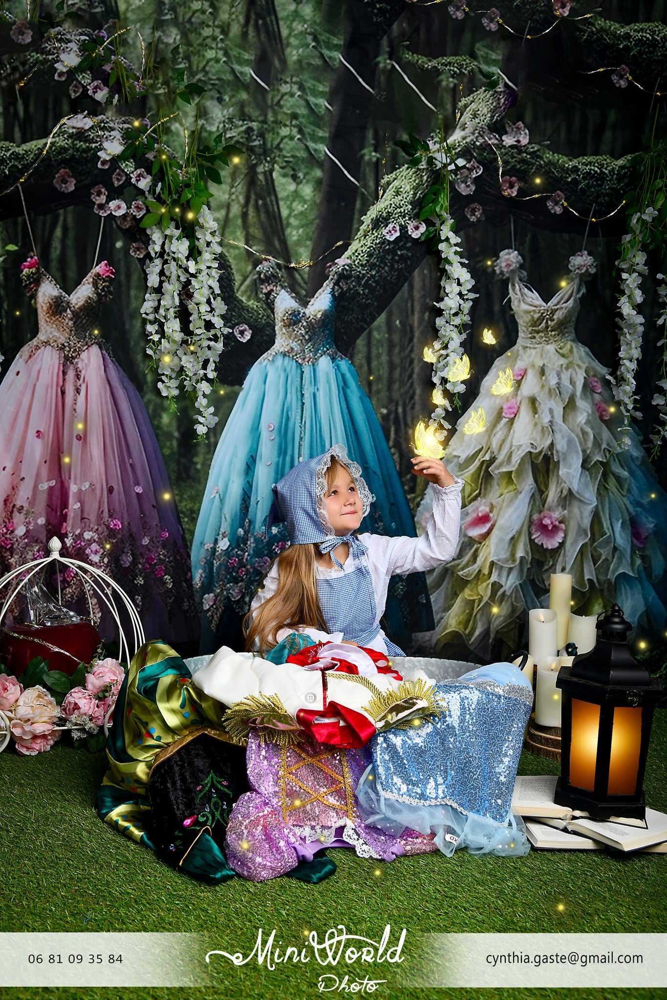 Kate Forêt Printemps Robe de Fée Toile de fond pour la photographie - Kate Backdrop FR