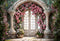 Kate Arche de fleurs Fenêtre Mariage Toile de fond pour la photographie - Kate Backdrop FR