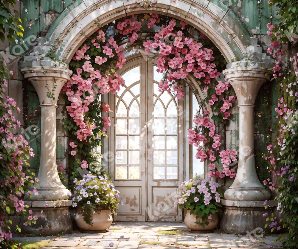Kate Arche de fleurs Fenêtre Mariage Toile de fond pour la photographie - Kate Backdrop FR