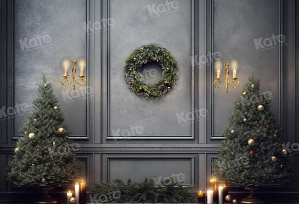Kate Sapin de Noël Mur Vintage Toile de fond Conçu par Chain Photographie - Kate Backdrop FR