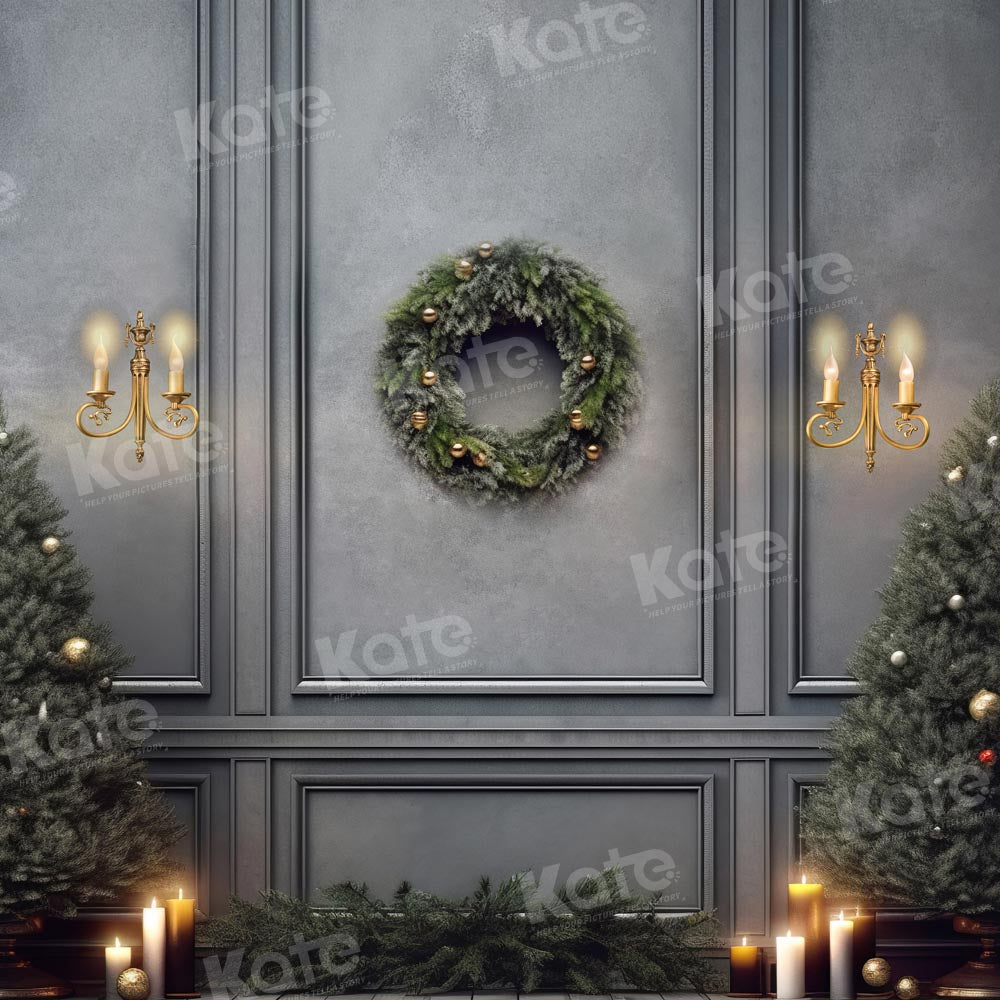 Kate Sapin de Noël Mur Vintage Toile de fond Conçu par Chain Photographie - Kate Backdrop FR