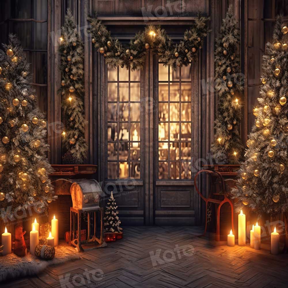 Kate Sapin de Noël Boutique Bougie Toile de fond Conçu par Chain Photographie