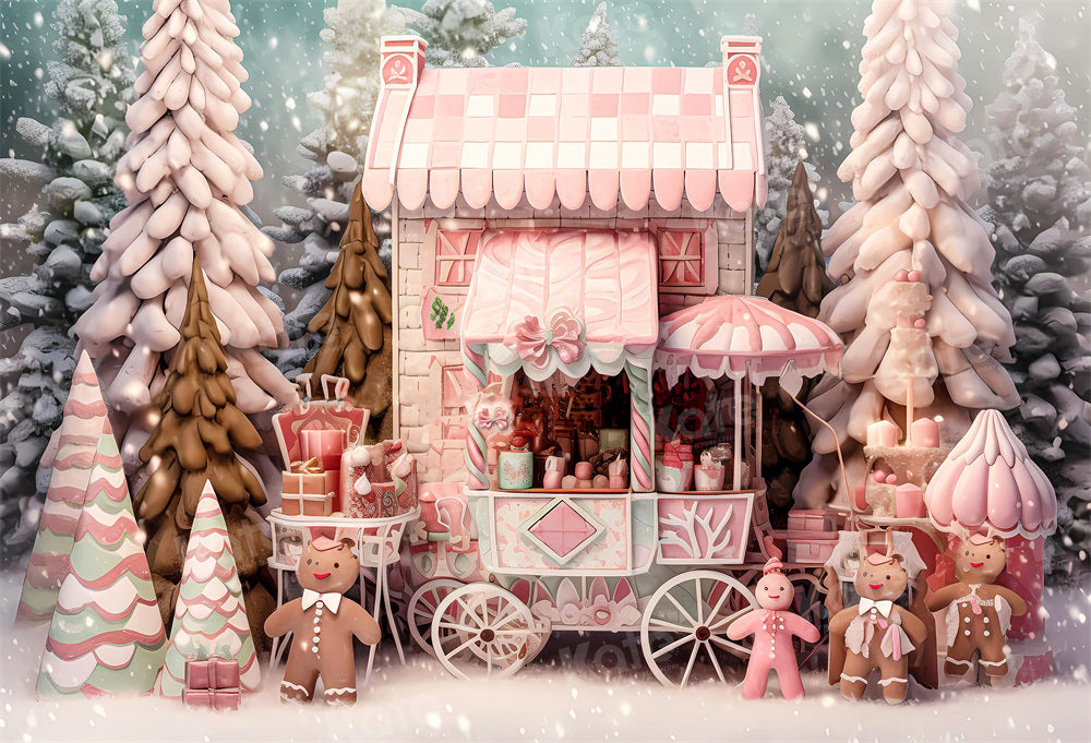 Kate Noël Rose Boutique Bonhomme en pain d'épice Toile de fond pour la photographie - Kate Backdrop FR