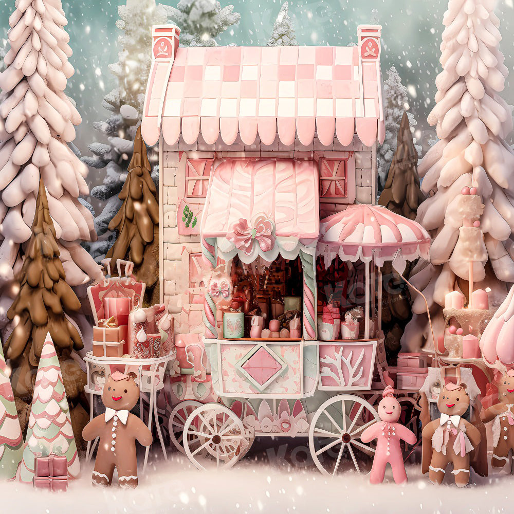 Kate Noël Rose Boutique Bonhomme en pain d'épice Toile de fond pour la photographie - Kate Backdrop FR