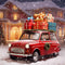 Kate Voiture Rouge Noël Cadeaux Toile de fond Conçu par Chain Photographie - Kate Backdrop FR