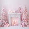 Kate Sapin de Noël Cheminée Rose Toile de fond Conçu par Chain Photographie - Kate Backdrop FR