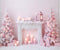 Kate Sapin de Noël Cheminée Rose Toile de fond Conçu par Chain Photographie - Kate Backdrop FR