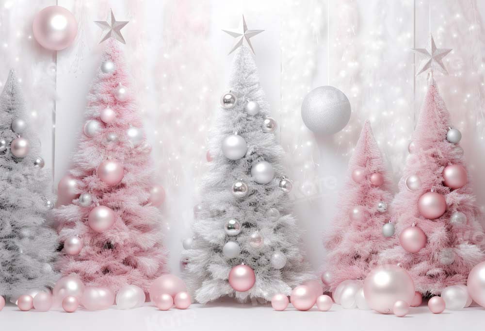 Kate Sapin de Noël Mur Argent Toile de fond Conçu par Chain Photographie - Kate Backdrop FR