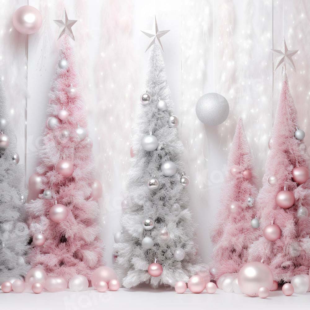 Kate Sapin de Noël Mur Argent Toile de fond Conçu par Chain Photographie - Kate Backdrop FR