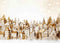 Kate Noël Doré Jaune Neige Ville Toile de fond Conçu par Patty Robert - Kate Backdrop FR