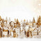 Kate Noël Doré Jaune Neige Ville Toile de fond Conçu par Patty Robert - Kate Backdrop FR