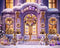 Kate Noël Violet-orné Maison Hiver Toile de fond conçue par Mini MakeBelieve - Kate Backdrop FR