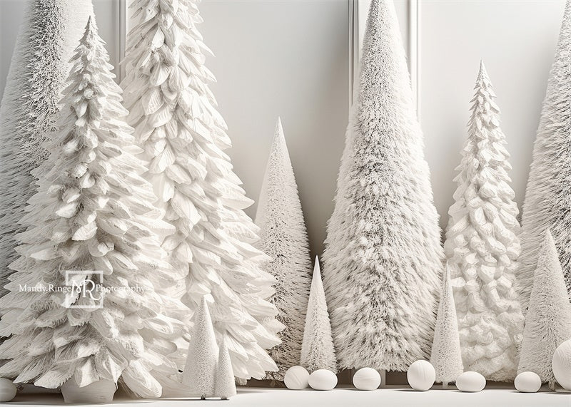 Kate Blanc Sapin de Noël Toile de fond conçue par Mandy Ringe Photographie