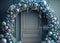 Kate Bleu Argent Vacances Arche d'ornement Toile de fond conçue par Mandy Ringe - Kate Backdrop FR
