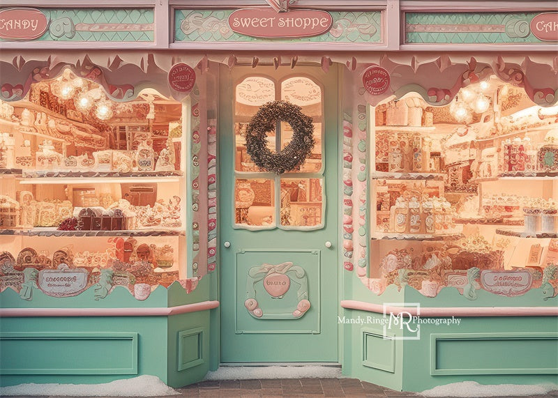 Kate Noël Magasin de bonbons Toile de fond conçue par Mandy Ringe - Kate Backdrop FR