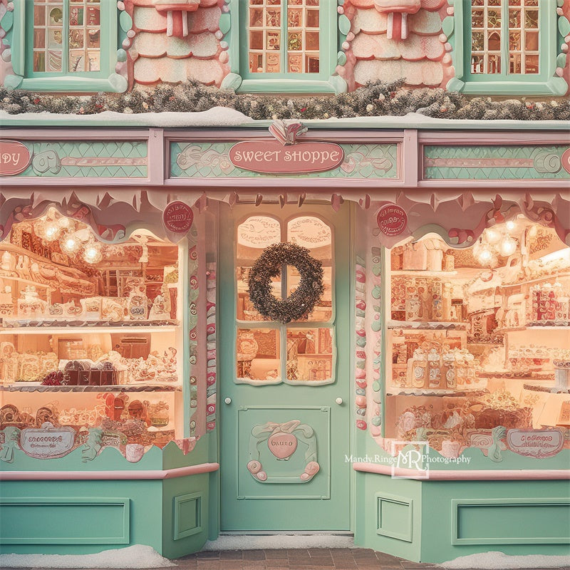 Kate Noël Magasin de bonbons Toile de fond conçue par Mandy Ringe - Kate Backdrop FR
