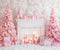 Kate Sapin de Noël Rose Bougie Cheminée Toile de fond conçu par Emetselch - Kate Backdrop FR