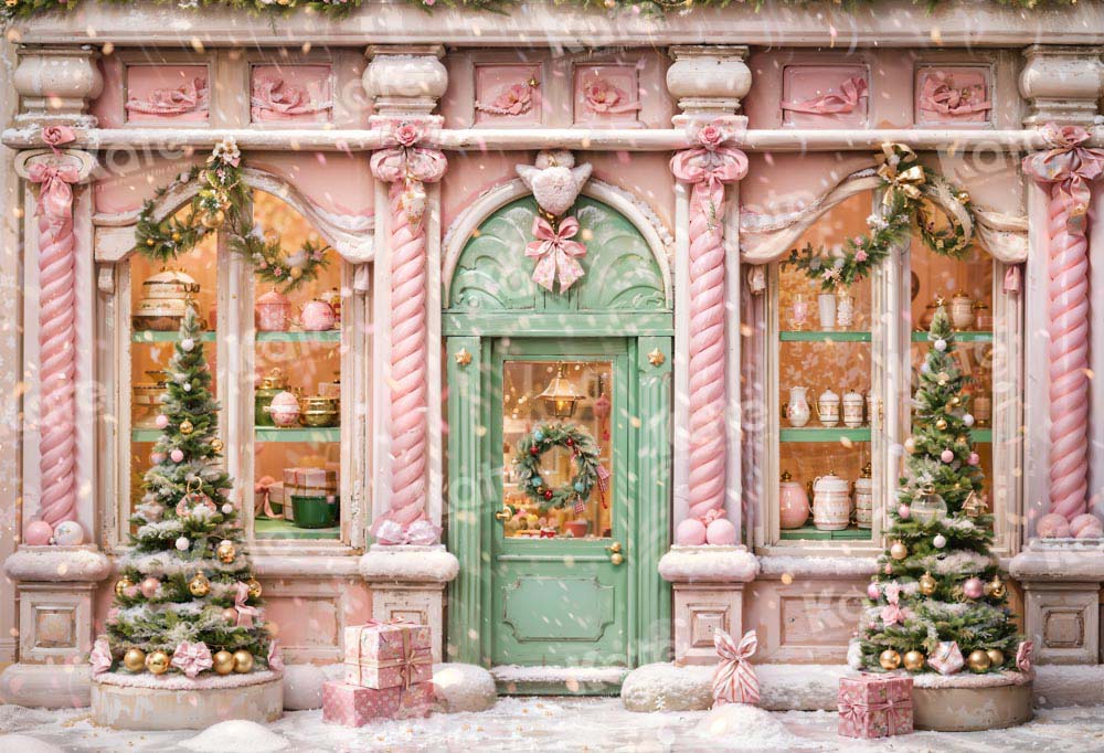 Kate Noël Rose Boutique Neige Toile de fond Conçu par Chain Photographie - Kate Backdrop FR