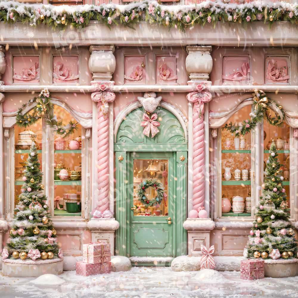Kate Noël Rose Boutique Neige Toile de fond Conçu par Chain Photographie - Kate Backdrop FR