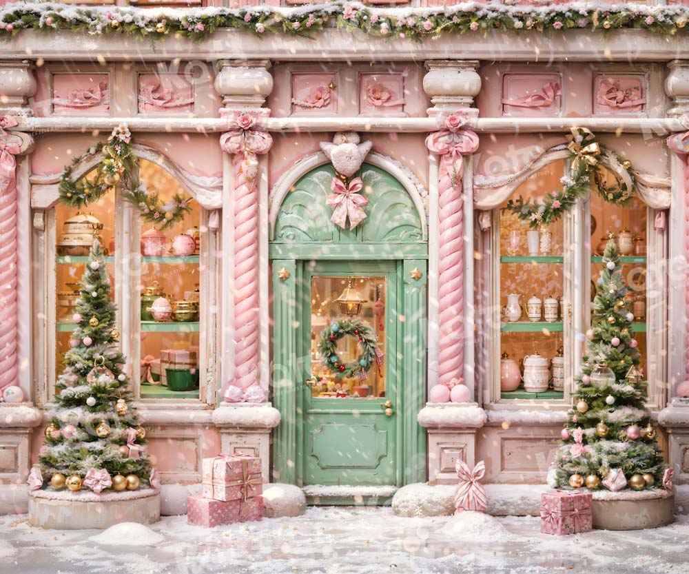 Kate Noël Rose Boutique Neige Toile de fond Conçu par Chain Photographie - Kate Backdrop FR