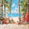 Kate Noël Plage Mer Arbre Toile de fond conçu par Emetselch - Kate Backdrop FR