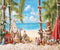 Kate Noël Plage Mer Arbre Toile de fond conçu par Emetselch - Kate Backdrop FR